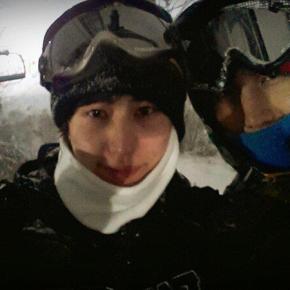TWITTER: Kyuhyun’s twitter update – skiing with Changmin